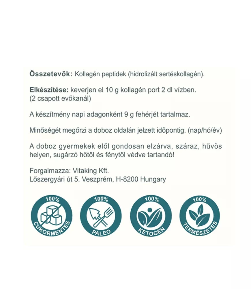 Vitaking - Pó de Colagénio Natural (Suíno) (300 g) - Image 5