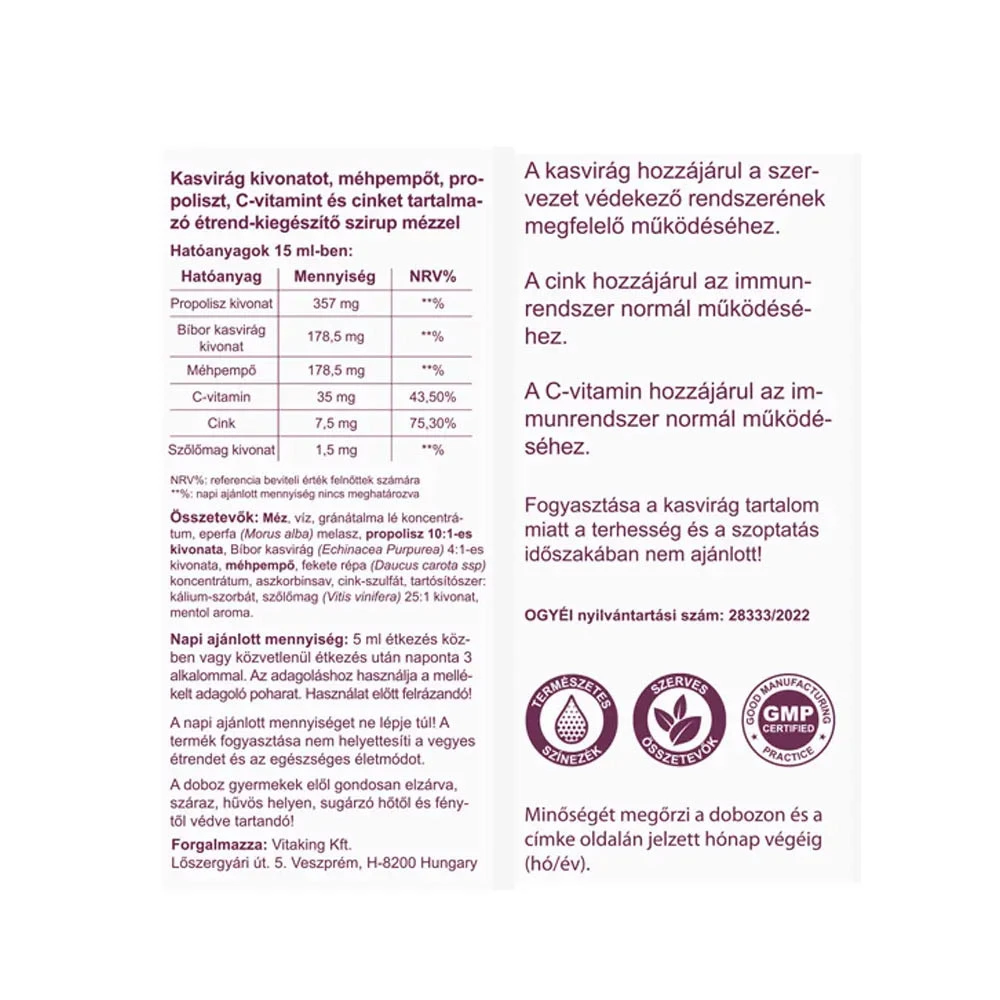 Vitaking - Xarope de Própolis Não Alcoólico com Geleia Real (100 ml) - Image 4