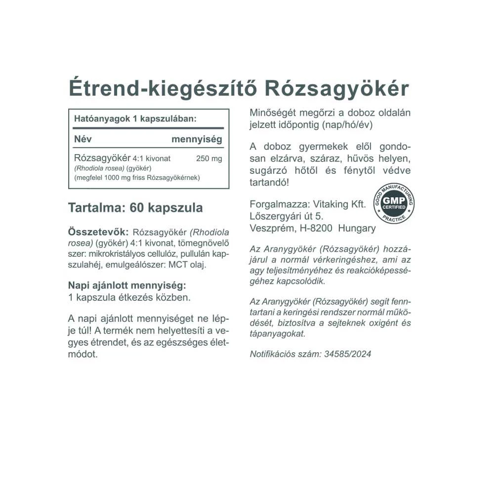 Vitaking - Rodiola Rosa 400 mg (60 Cápsulas) - Image 2