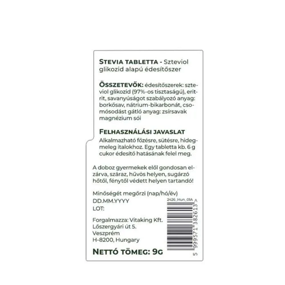 Vitaking - Stevia Mini - Cápsulas Adoçantes (150 Cápsulas) - Image 5