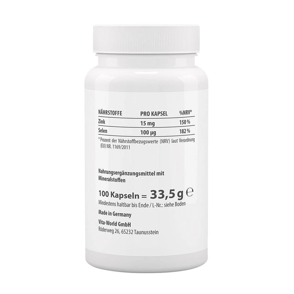 Vitaworld - Zinco e Selénio (100 Cápsulas) - Image 2