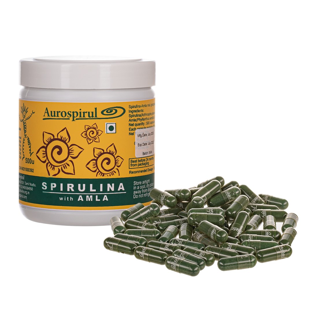Aurospirul - AUROSPIRUL Spirulina with Amla (500 caps)