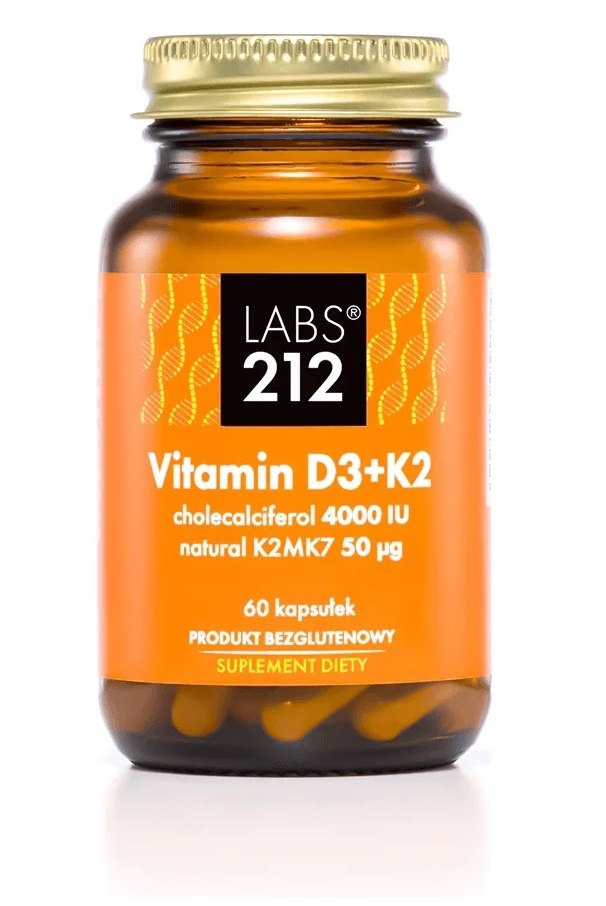 Labs212 - Vitamina D3 4000 Ui, 100 Mcg + K2 (60 Cápsulas)