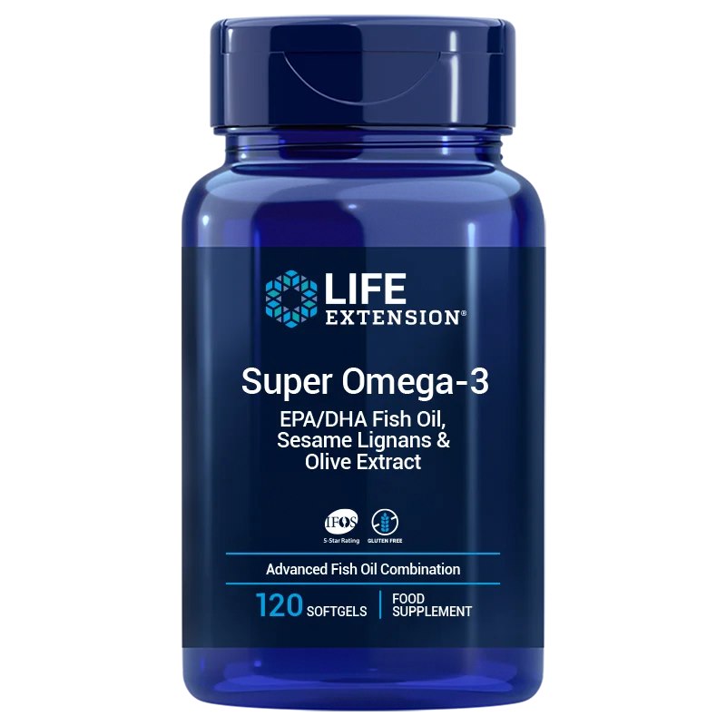 Life Extension - LIFE EXTENSION Super Omega-3 EPA/DHA with Sesame Lignans & Olive Extract EU version (120 enteric coated sgels)