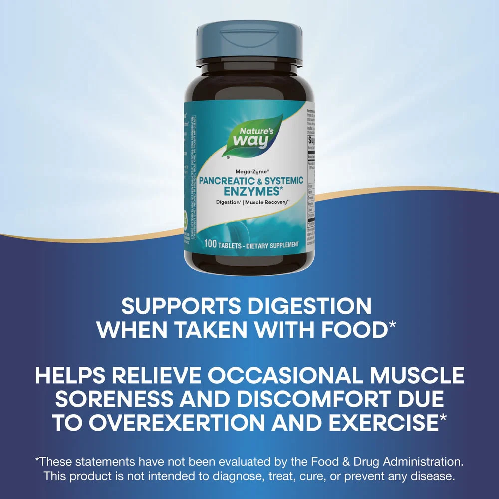 Nature's Way - Mega-Zyme® (100 Comprimidos) - Image 7
