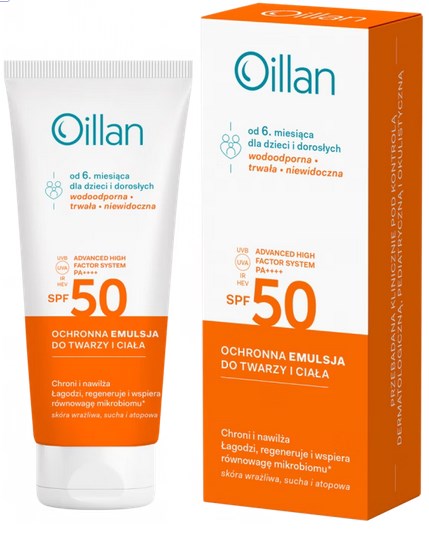 Oillan - OILLAN Sun Emulsja Ochronna SPF50 (100 ml/3.4 fl.oz.)