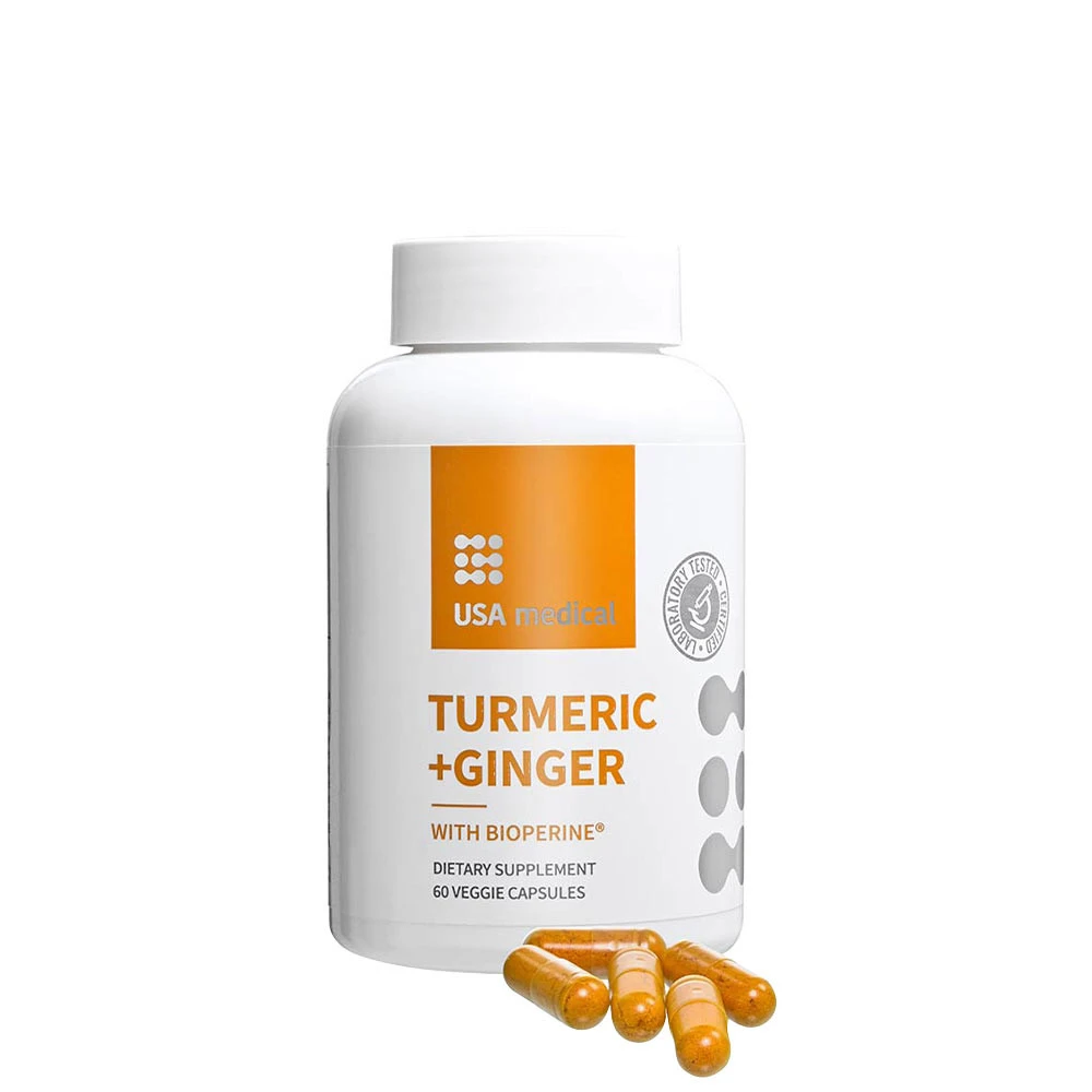 USA medical - USA medical Turmeric+Ginger (60 Capsules)