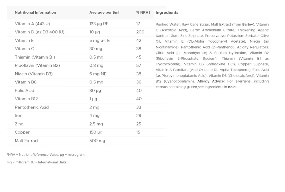 Vitabiotics - Líquido Multivitamínico Wellbaby da Vitabiotics (150 ml) - Image 4