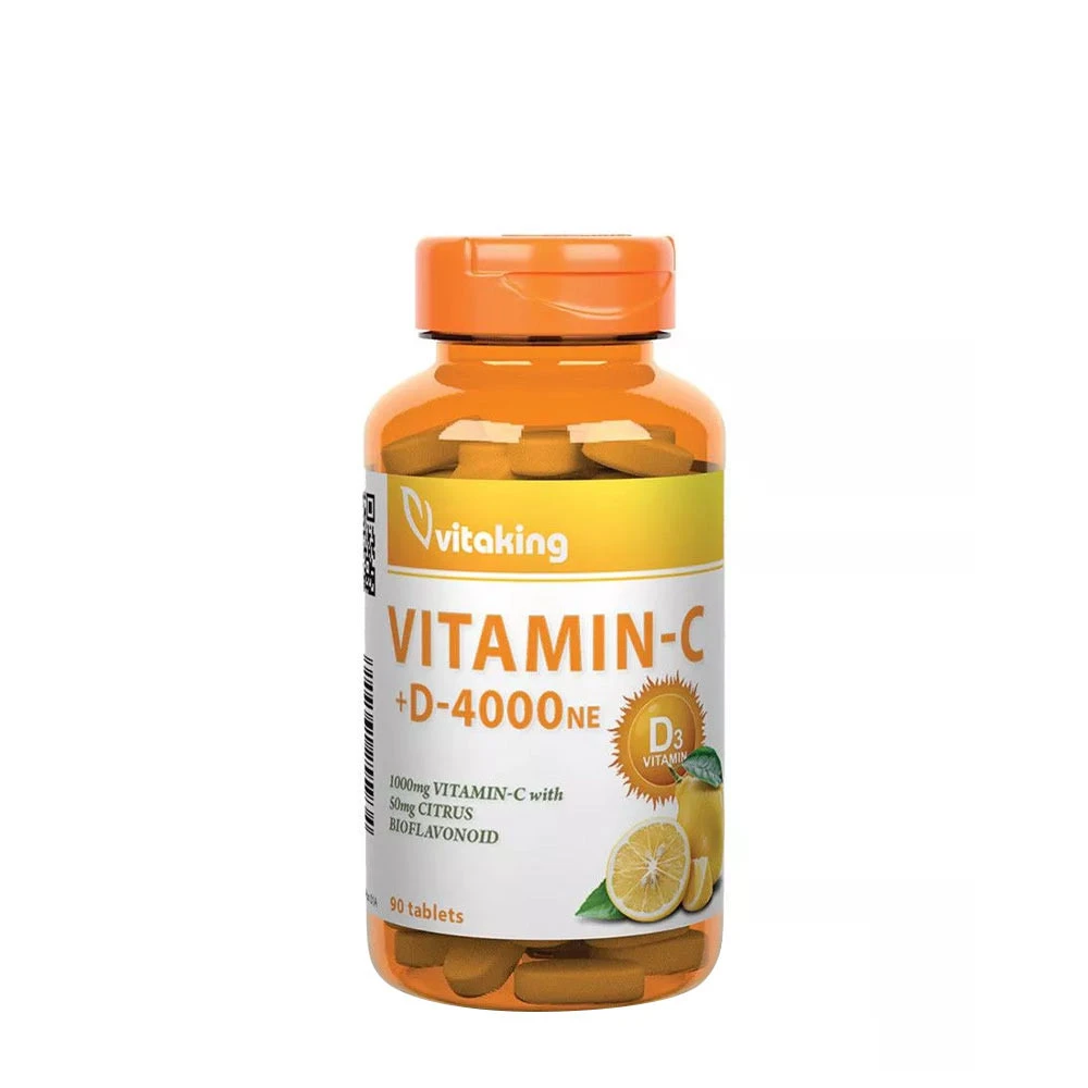 Vitaking - Vitaking Vitamin C-1000 + D-4000 (90 Tablets)