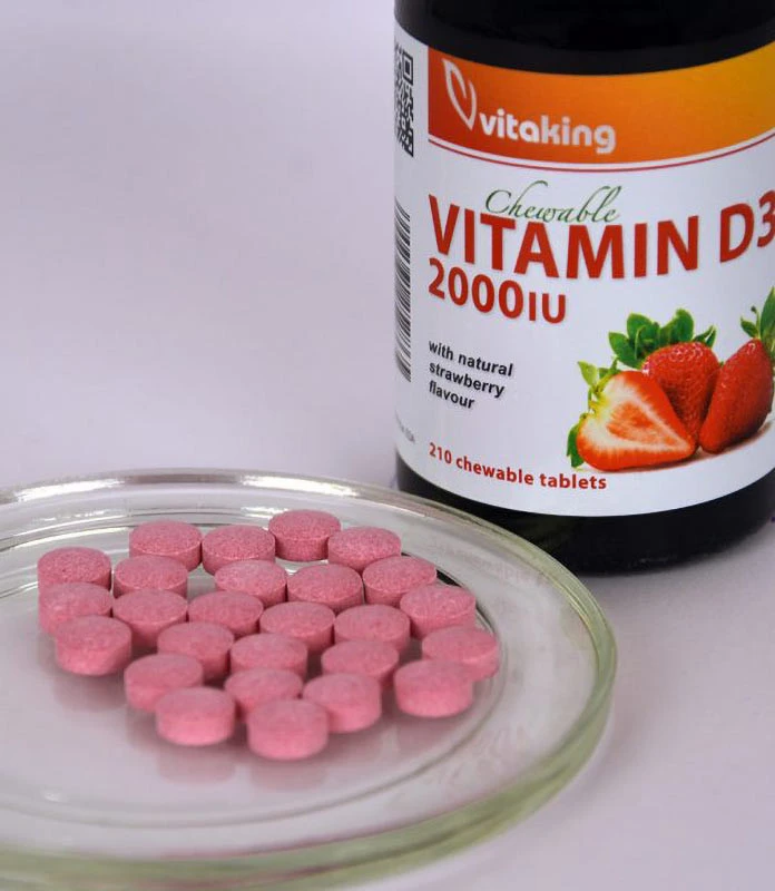 Vitaking - Vitamina D3 2000 UI (90 Pastilhas, Morango) - Image 3