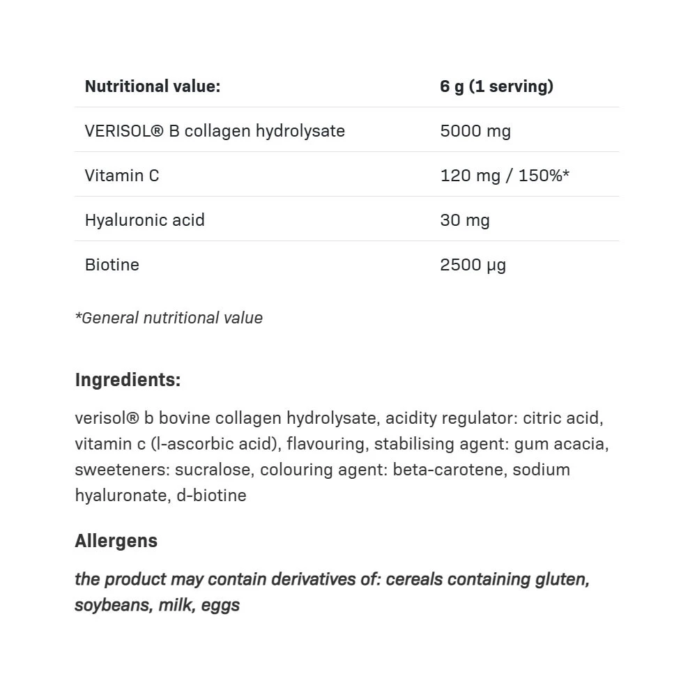 Colágeno Hidrolisado AllDeynn Collarose, Laranja - 300g - Image 2