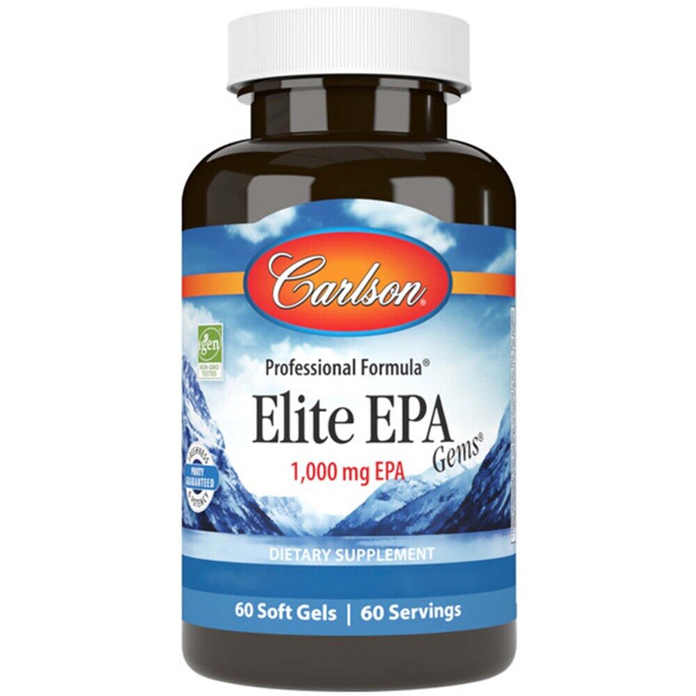 Carlson Labs - Pérolas Elite de EPA 1000 mg, 60 cápsulas moles - Image 2