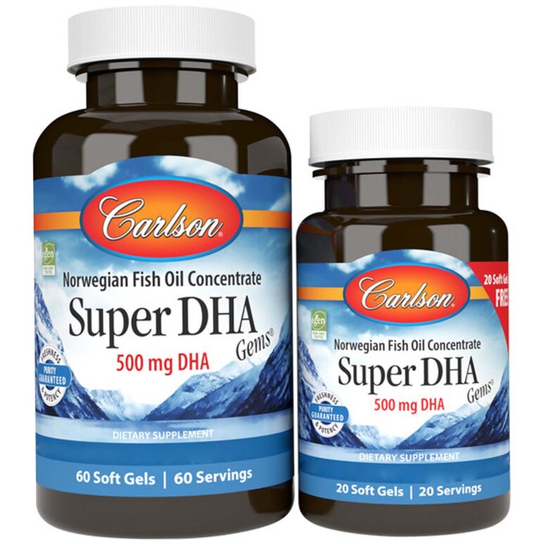 Super DHA Gems, 500mg - 60 + 20 softgels - Image 2