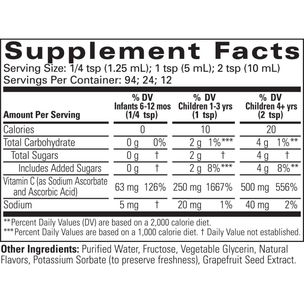 Vitamina C Líquida, Laranja Natural - 118 ml - Image 2