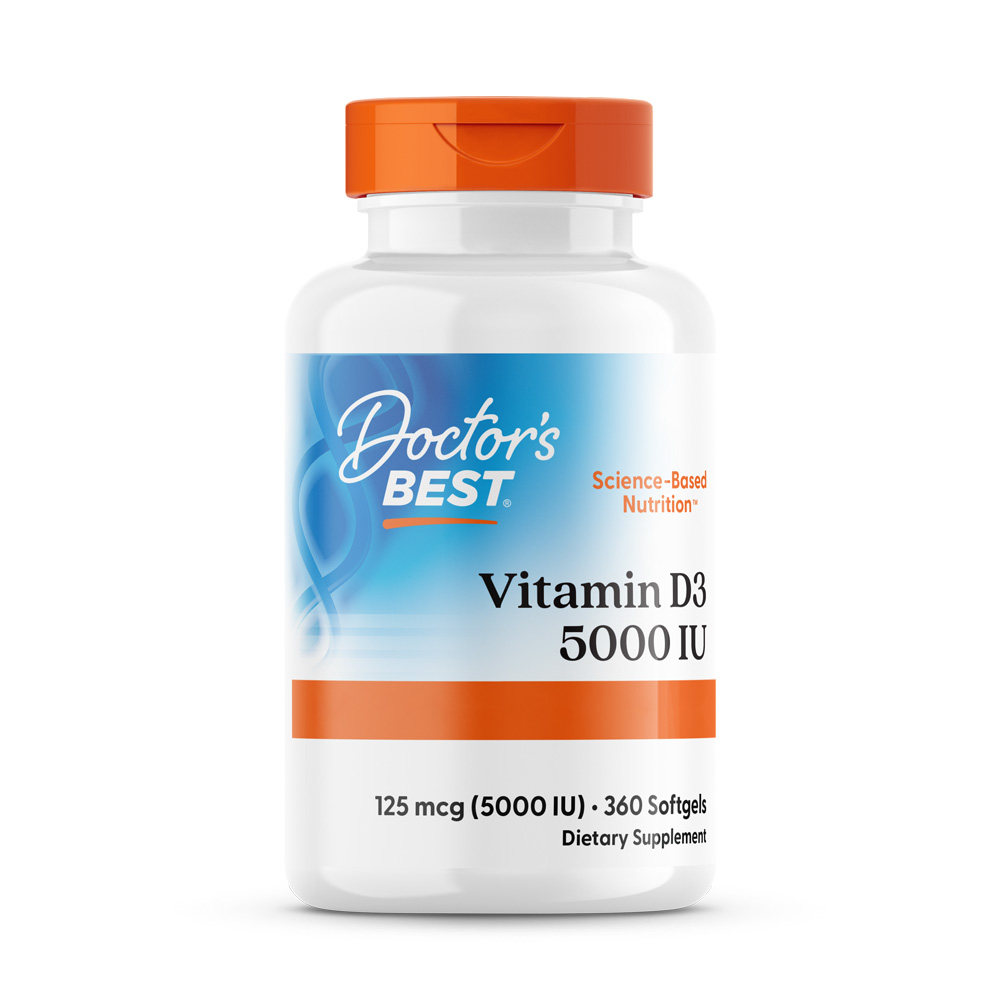 Vitamina D3, 5000 IU - 360 softgels - Image 2