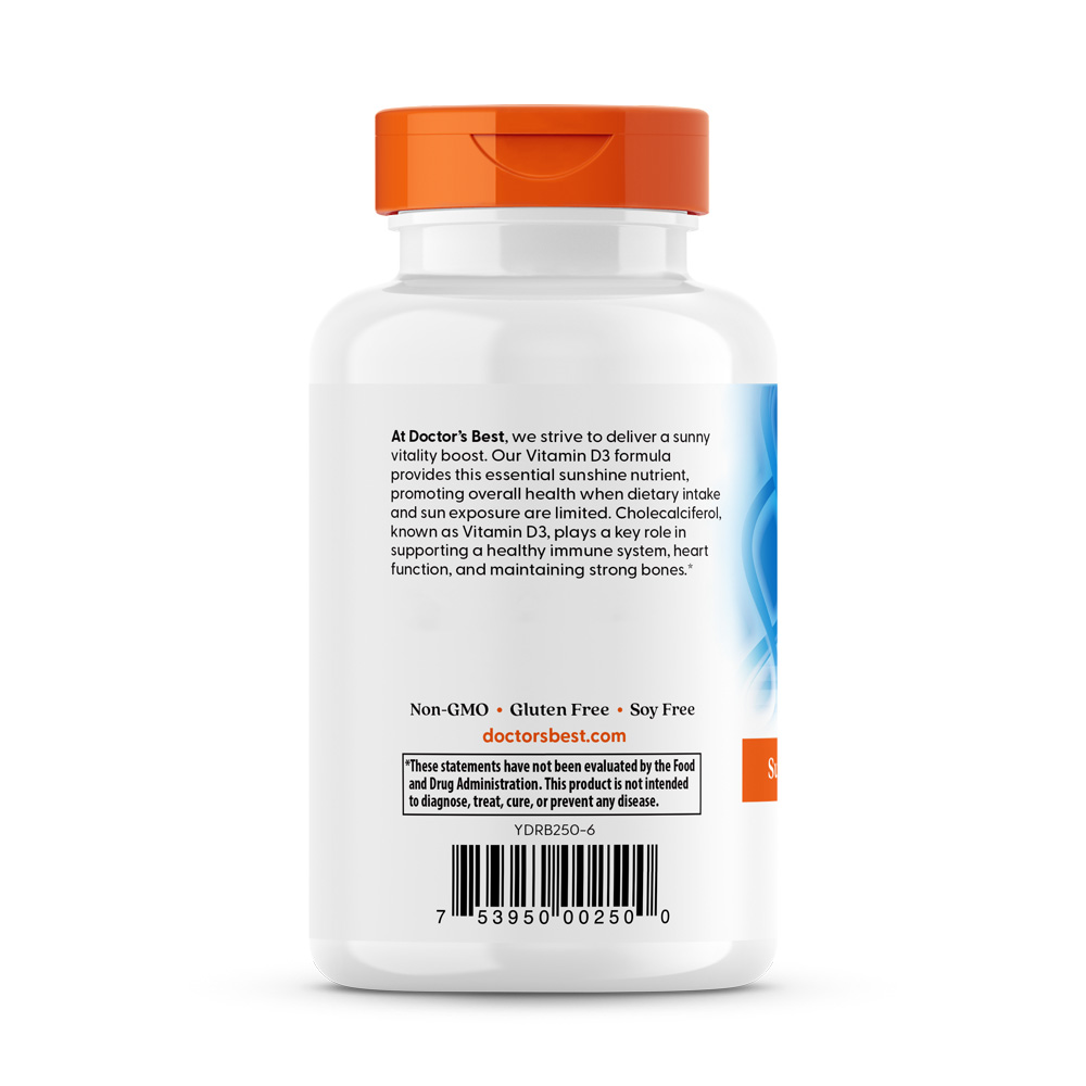 Vitamina D3, 5000 IU - 360 softgels - Image 4