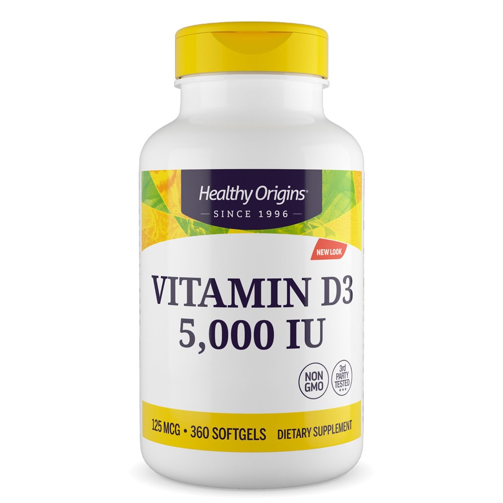 Healthy Origins - Vitamina D3 5000 UI, 360 cápsulas moles - Image 2