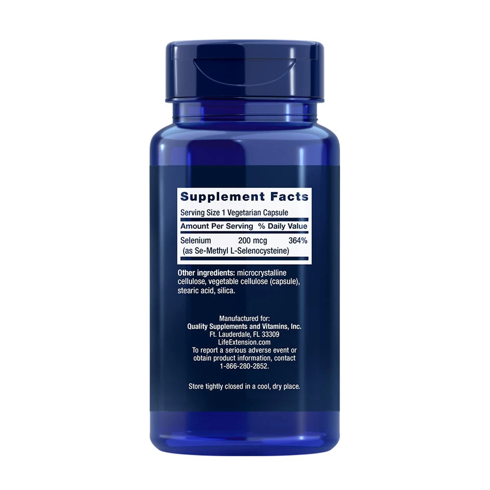 Se-Methyl L-Selenocysteine, 200mcg - 90 vcaps - Image 2