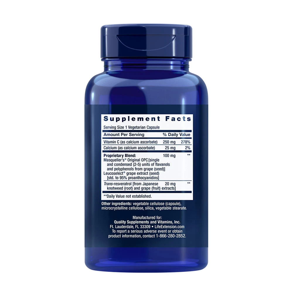 extracto de grainhas de uva, 100mg - 60 vcaps - Image 2
