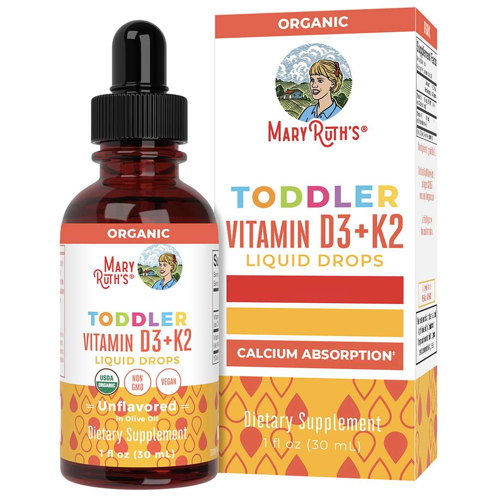 MaryRuth's - Gotas de Vitamina D3+K2 para Crianças Sem Sabor, 30 ml - Image 2