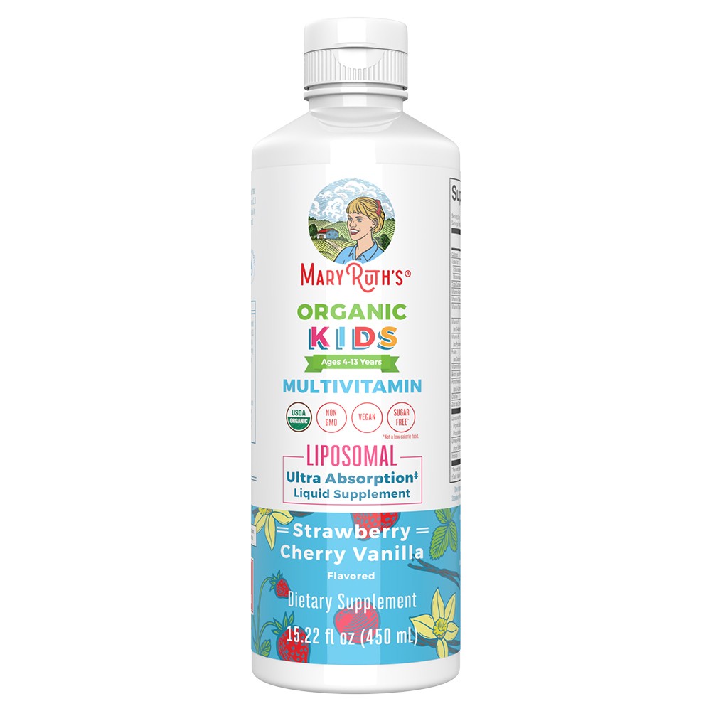 MaryRuth's - Multivitamínico Líquido para Crianças Lipossomal de Morango, Cereja e Baunilha, 450 ml - Image 2