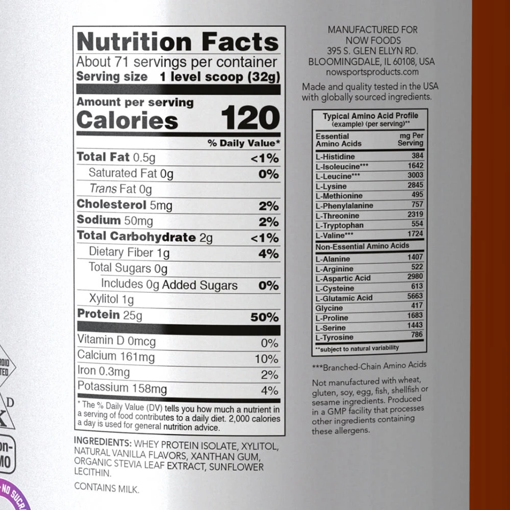 NOW Foods - Isolado de Proteína de Soro (2268 g, Baunilha Cremosa) - Image 2