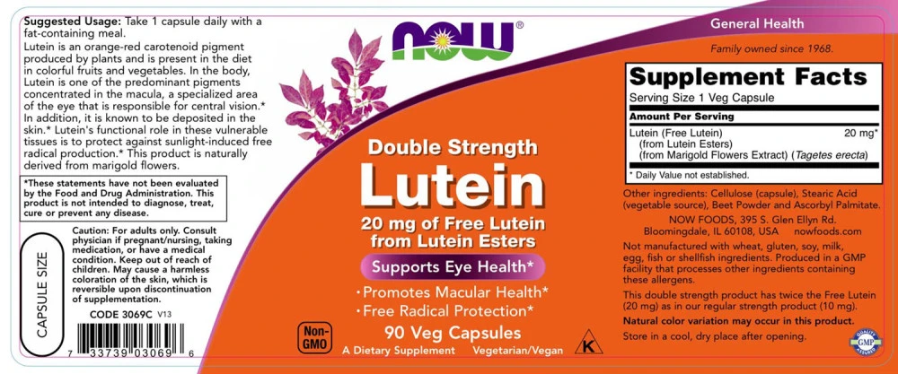 Luteína, 20mg Dupla força - 90 vcaps - Image 2