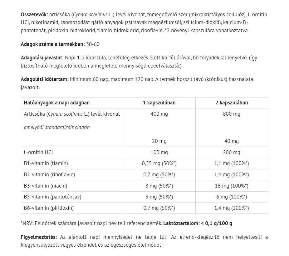 Natur Tanya - Alcachofras Veganas Natur Tanya (60 Cápsulas) - Image 2