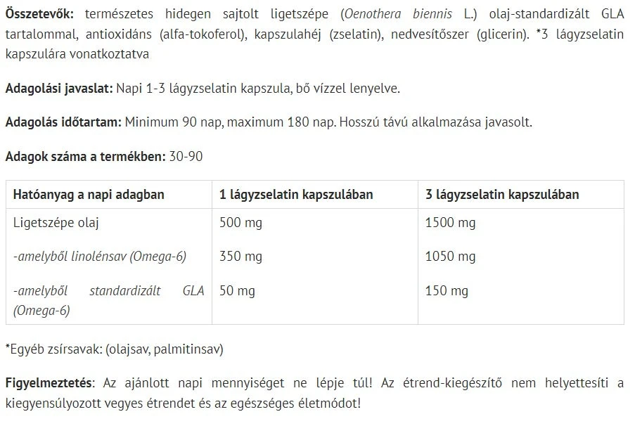 Natur Tanya - Cápsulas de Óleo de Onagra Padronizado Natur Tanya (90 Cápsulas Moles) - Image 2