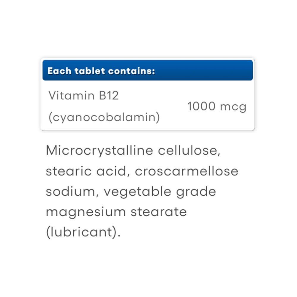 Natural Factors Vitamina B12 1000 mcg (90 Comprimidos) - Image 5