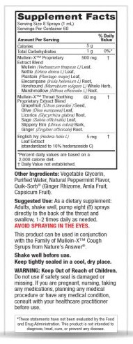 Nature's Answer - Spray para a Garganta de Verbasco Mullein-X 60ml - Image 3