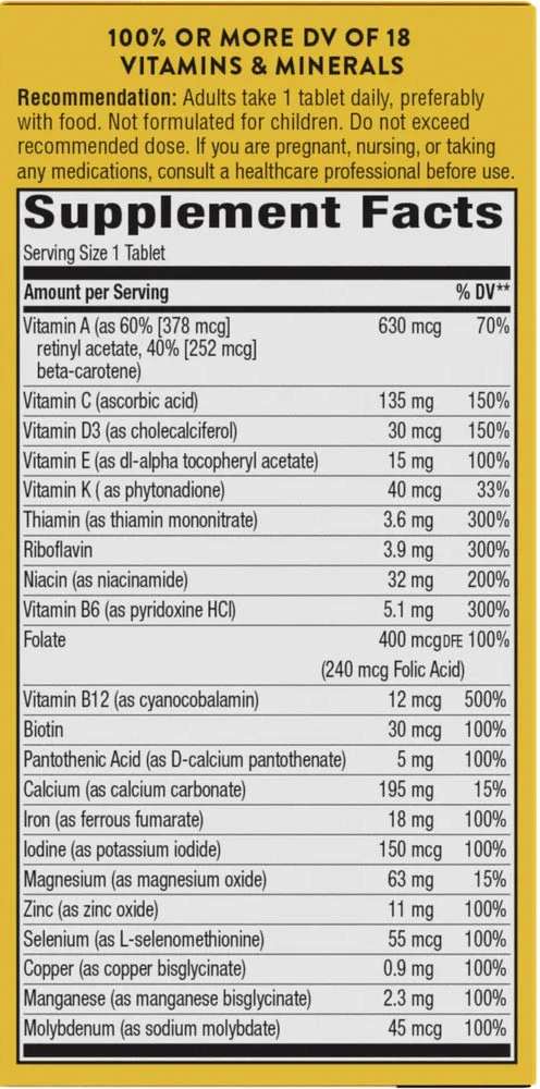 Nature's Way - Alive!® Multivitamínico Diário para Energia Completa (60 Comprimidos) - Image 2