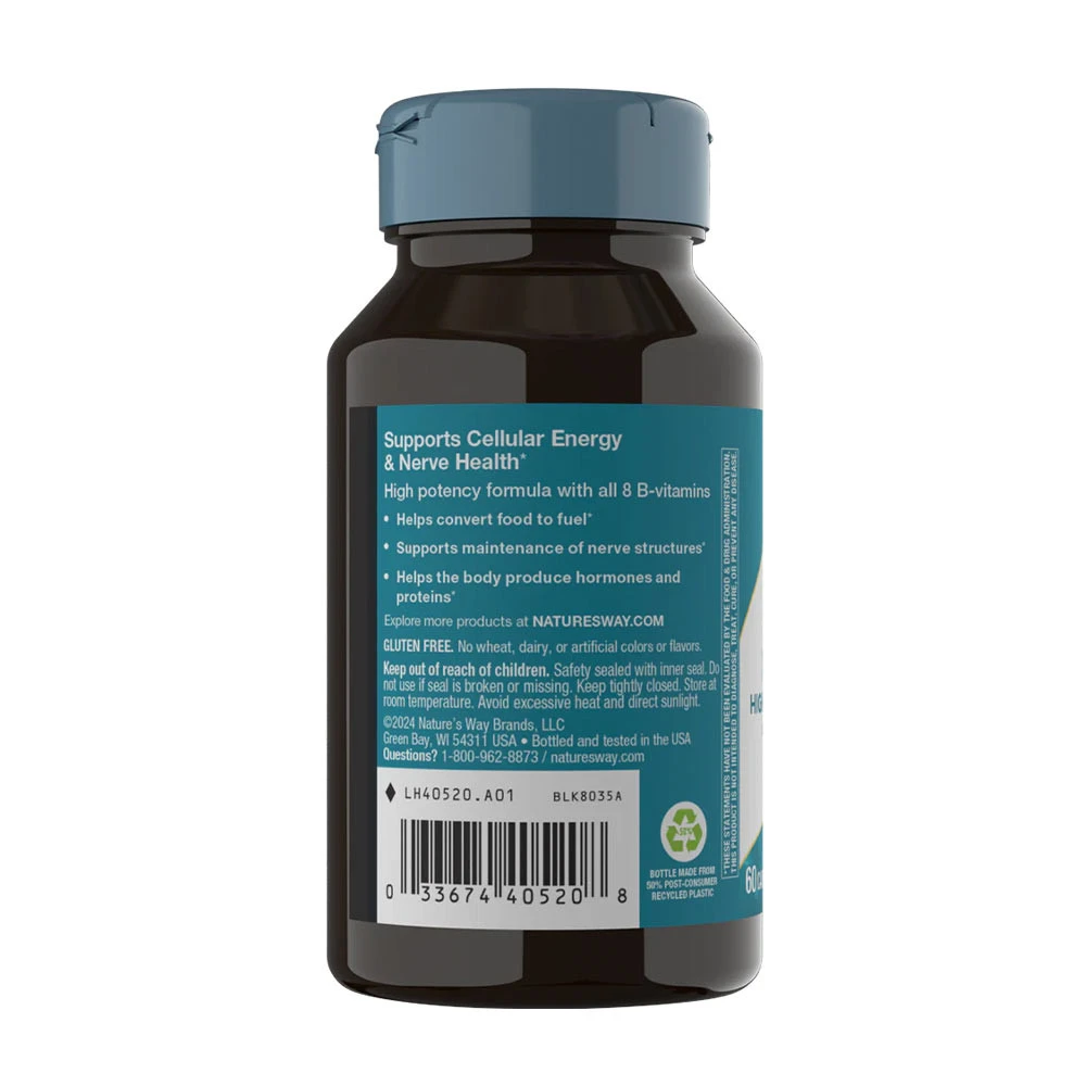 Nature's Way - Complexo de Vitamina B-100 (60 Cápsulas) - Image 3