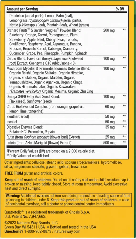 Nature's Way - Alive!® Multivitamínico de Máxima Potência Max3 (90 Comprimidos) - Image 3