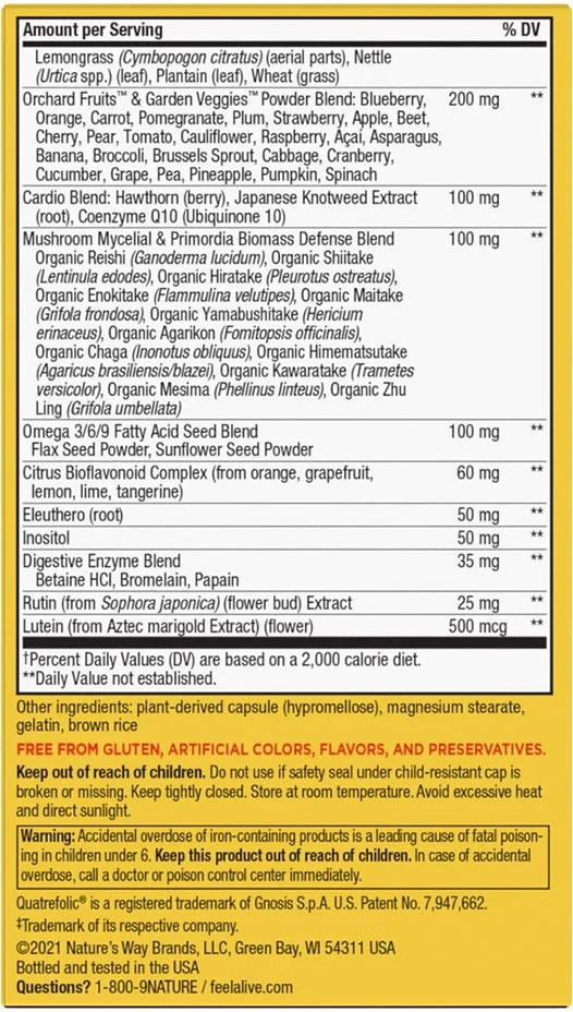 Nature's Way - Alive!® Max6 Máxima Potência Multivitamínico Diário (90 Cápsulas) - Image 3
