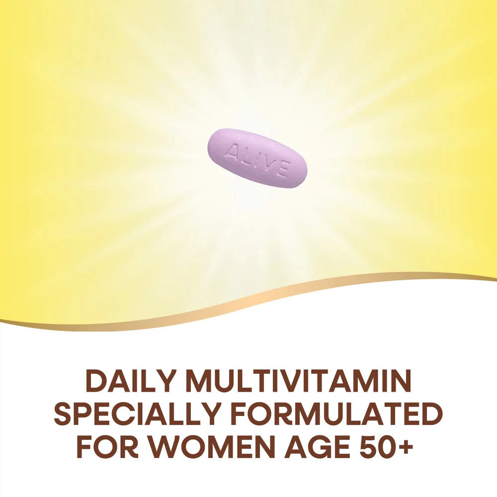 Nature's Way - Alive!® Multivitamínico Completo para Mulheres 50+ (50 Comprimidos) - Image 3