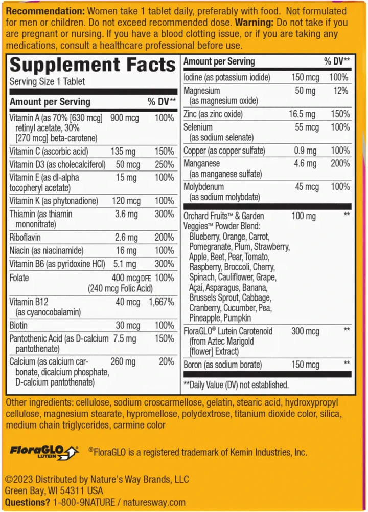 Nature's Way - Alive!® Multivitamínico Completo para Mulheres 50+ (50 Comprimidos) - Image 6