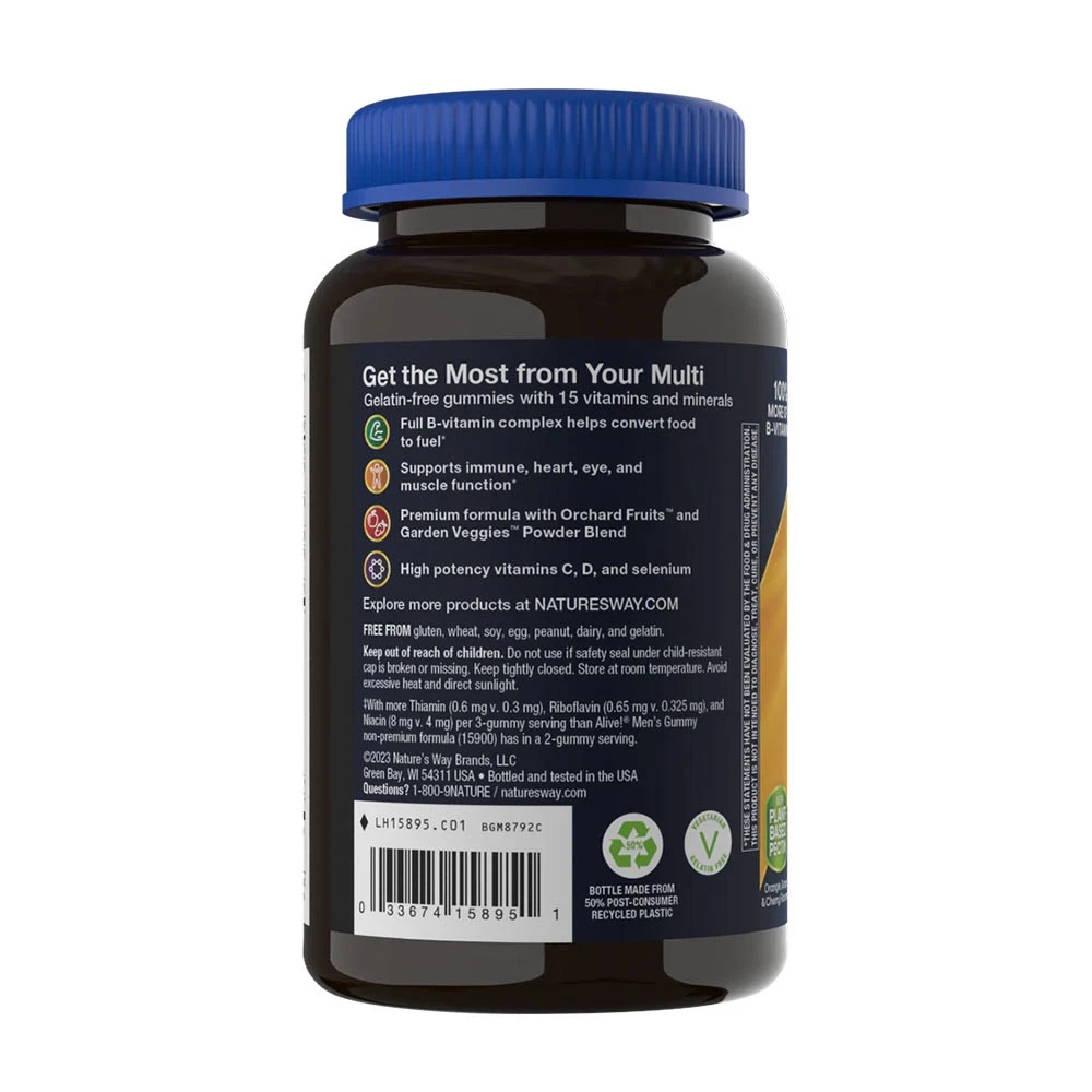 Nature's Way - Alive!® Multivitamínico Premium para Homens em Gomas (75 Gomas) - Image 8
