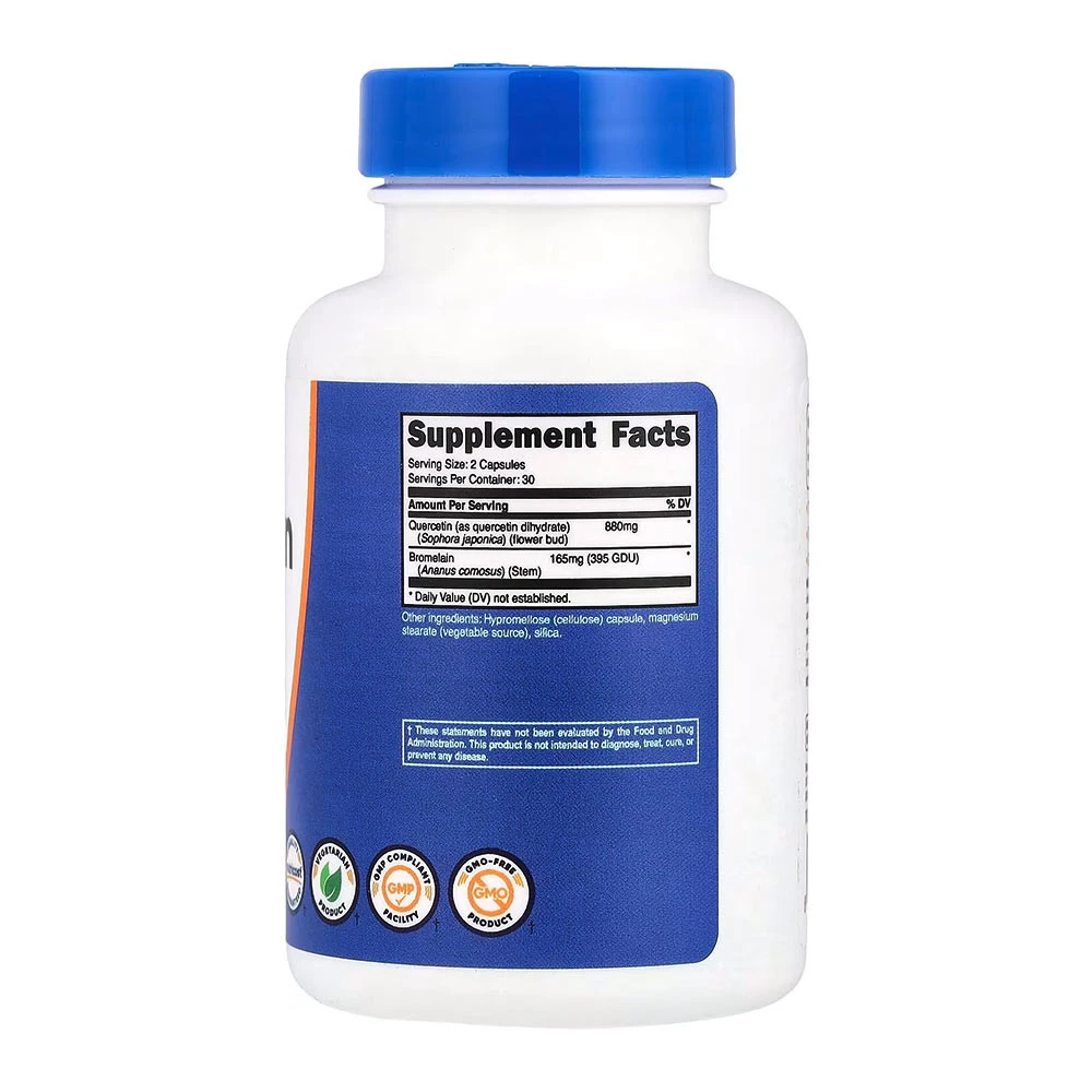 Nutricost - Quercetina com Bromelaína 880 mg (60 Cápsulas) - Image 2