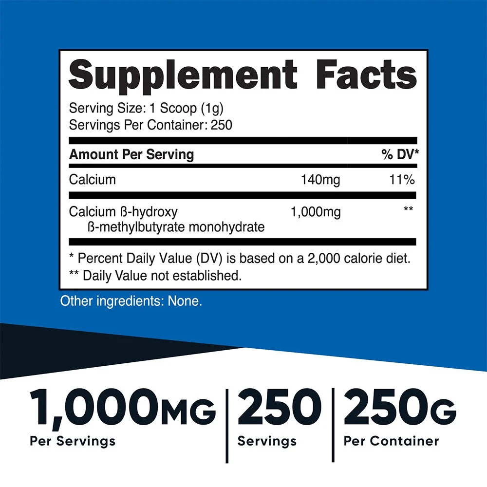 Nutricost - Pó de HMB Nutricost (250 g) - Image 2