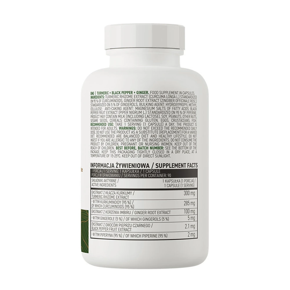 Ostrovit - Cúrcuma + Pimenta Preta + Gengibre VEGE (90 Cápsulas) - Image 2