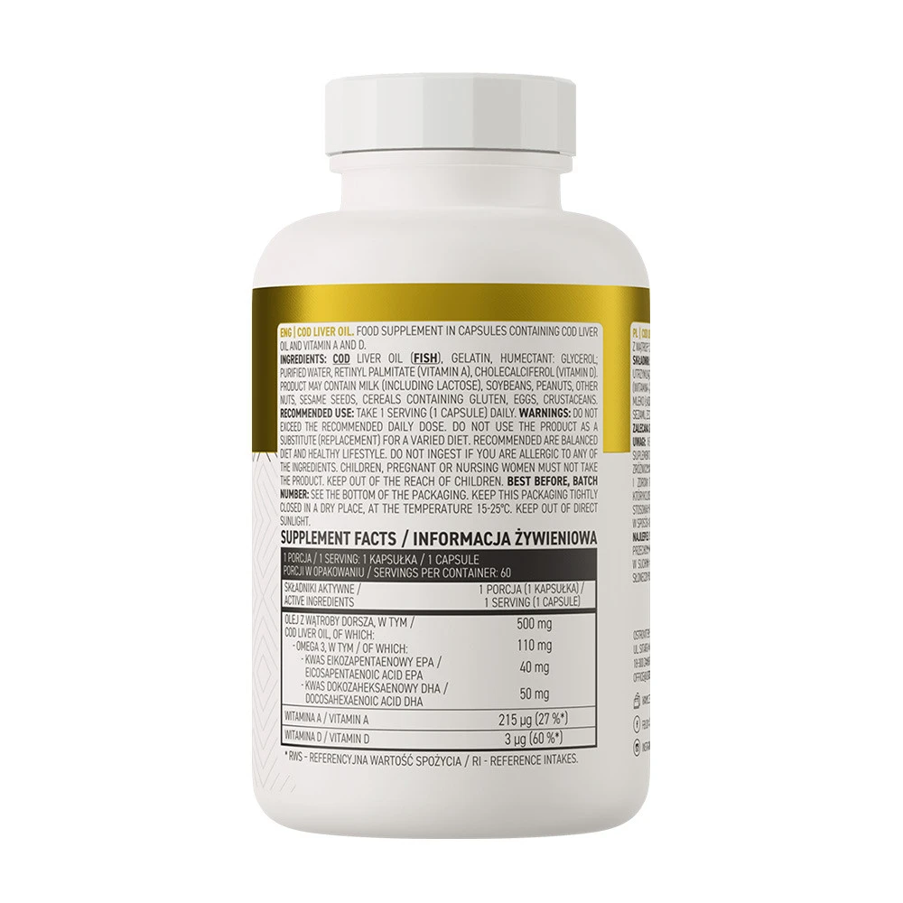 Ostrovit - Óleo de Fígado de Bacalhau - 60 Cápsulas - Image 2