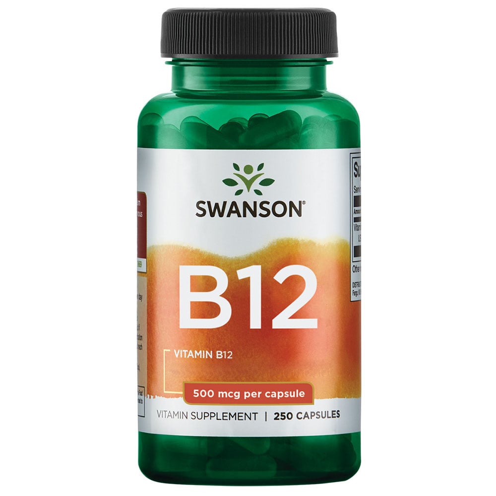 Swanson - Vitamina B12 500 mcg, 250 cápsulas - Image 2