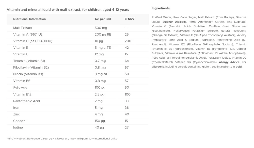 Vitabiotics - Xarope Multivitamínico Wellkid para Crianças, Sabor a Laranja (150 ml) - Image 2