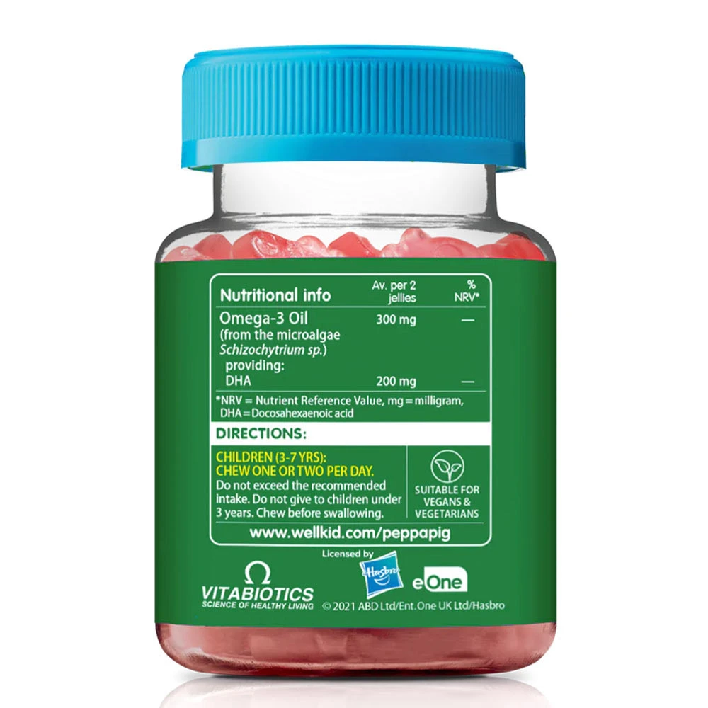 Vitabiotics - Wellkid Peppa Pig Ómega-3 DHA (30 Gomas, Laranja) - Image 2