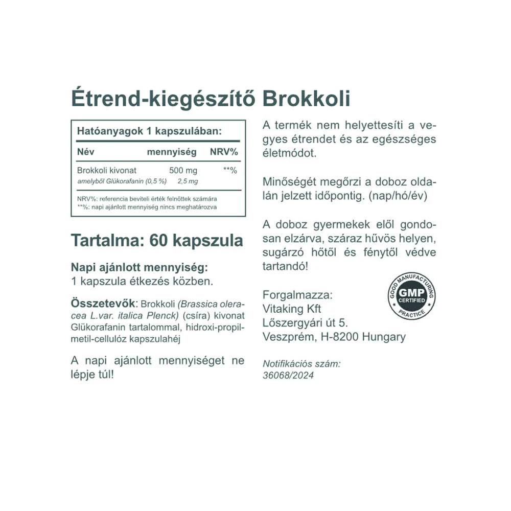 Vitaking - Sulforafano de Brócolos 400 mcg (60 Cápsulas Vegetais) - Image 2