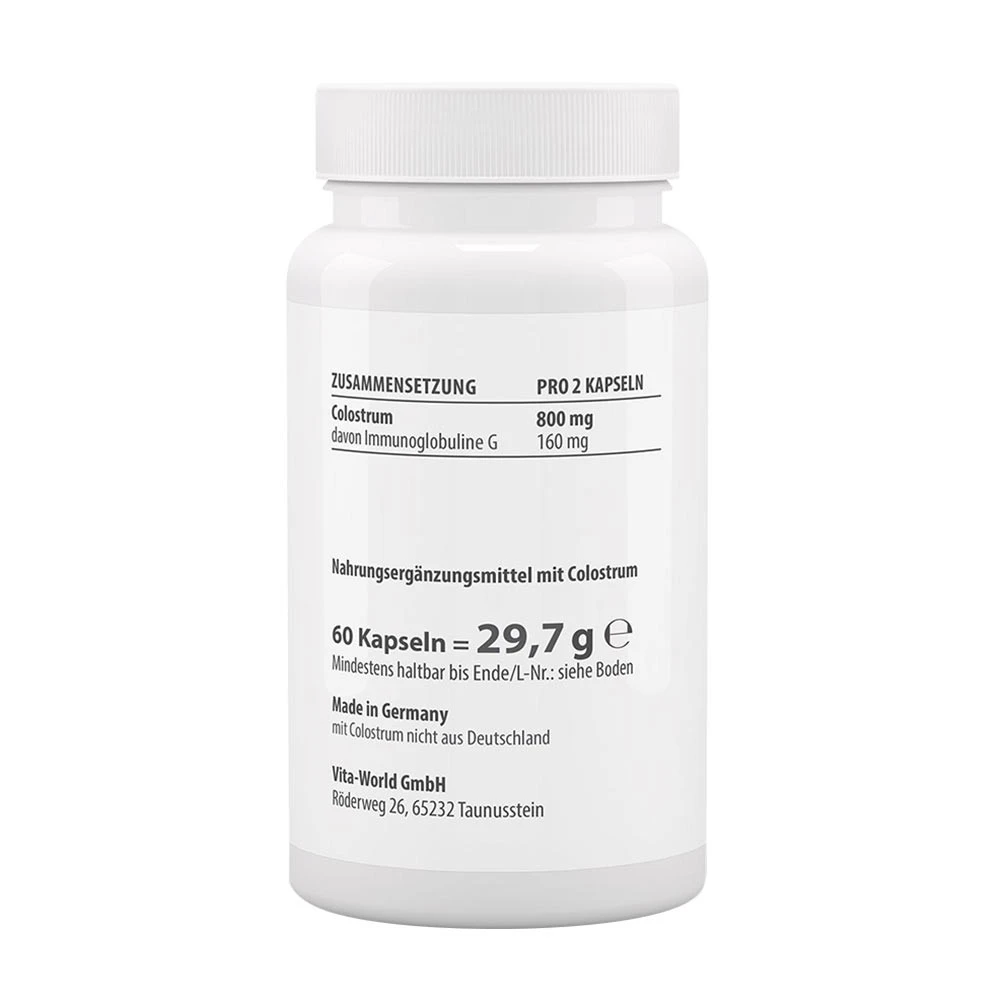 Vitaworld - Colostrum 400 mg (60 Cápsulas) - Image 2