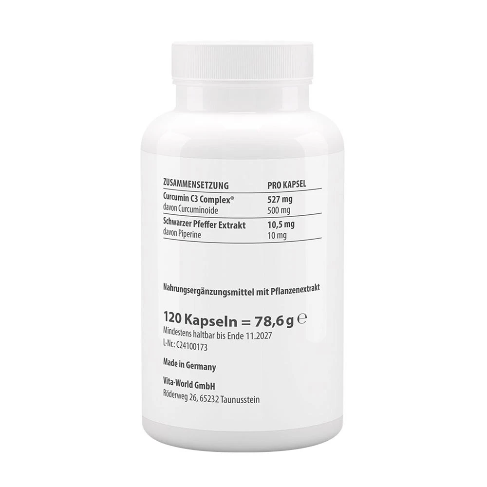 Vitaworld - Curcumina 500 (120 Cápsulas) - Image 2
