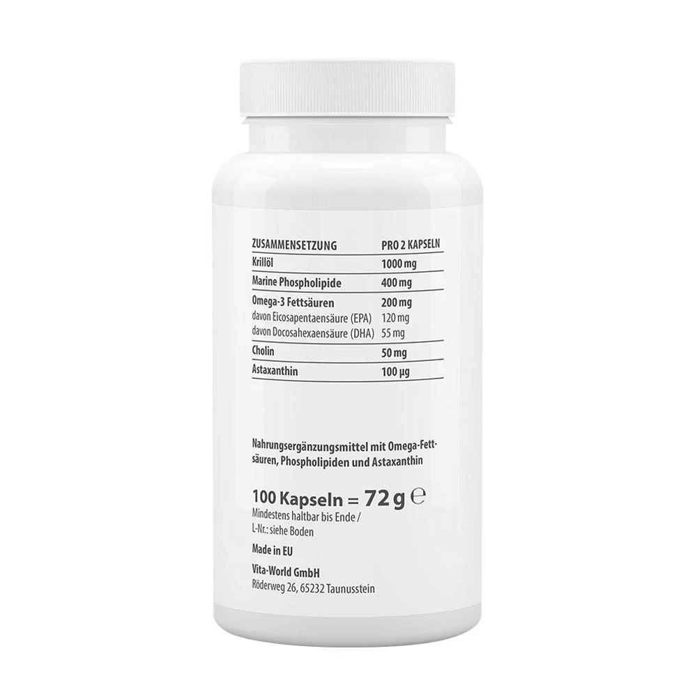 Vitaworld - Óleo de Krill da Antártida 500 mg (100 Cápsulas) - Image 2