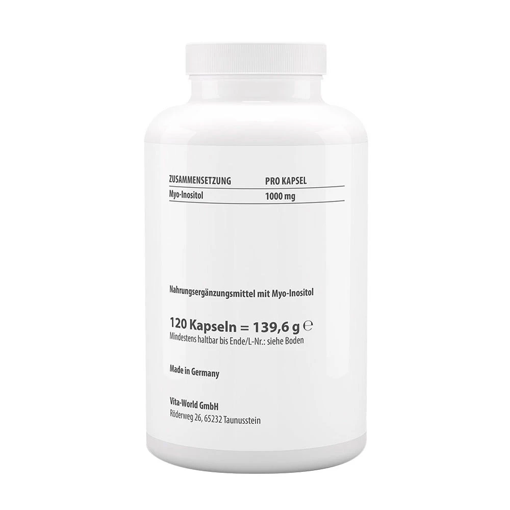 Vitaworld - Myo-Inositol 1000 mg (120 Cápsulas) - Image 2